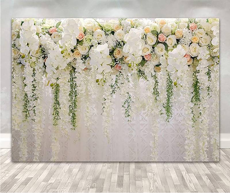 fond blanc de mariage